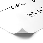 Poster À jamais dans nos cœurs Photo Écriture élégante Fu (Coin)