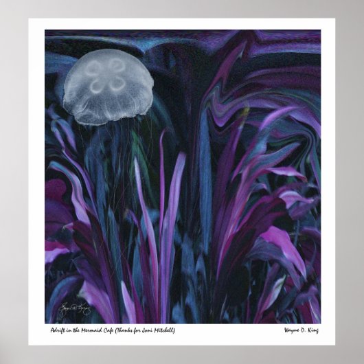 Poster À la dérive dans le café Mermaid (Dieu merci pour (Devant)