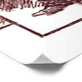 Poster "`A La Glaciere' Maison de glace (Coin)