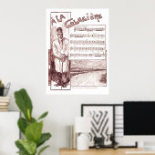 Poster "`A La Glaciere' Maison de glace (Bureau à domicile)