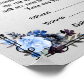 Poster à la main - Imaginaire Ravens Bleu (Coin)