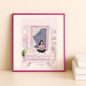 Poster à la maison, illusion de mode,