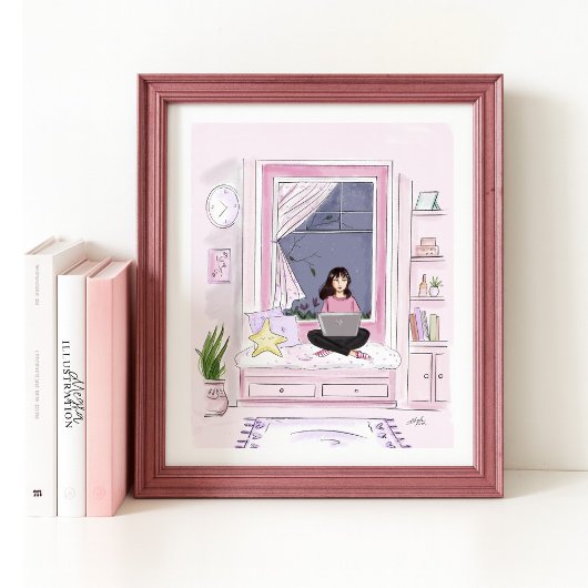 Poster à la maison, illusion de mode,