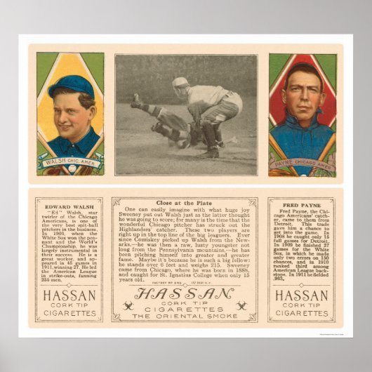 Poster À la maison White Sox Baseball 1912 (Devant)