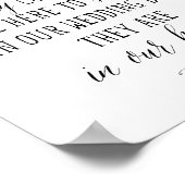 Poster À la mémoire affectueuse mémorial, funérailles, No (Coin)