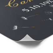 Poster À la Mémoire Affectueuse Pissenlit Photo Prière Fu (Coin)