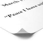 Poster À la Mémoire de l'Ange – Mémorial Nom Personnalisé (Coin)