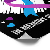 Poster À la mémoire de ma fille aimante Prévention du sui (Coin)