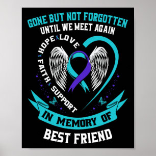 Poster À la mémoire d'un meilleur ami aimant - Sensibilis
