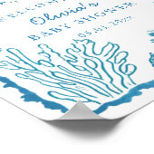 Poster À la mer bientôt Baby Shower (Coin)