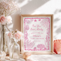 À la mer bientôt Fille  Baby Shower 