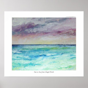 Poster À la mer de la chapelle Porth