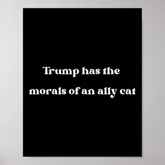 Poster A La Morale D'Un Chat Allié Drôle Joe (Devant)