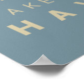 Poster À la plage - Règlement de la maison de plage (Coin)