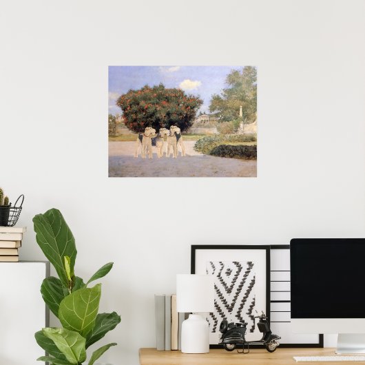 Poster À la porte (Bureau à domicile)