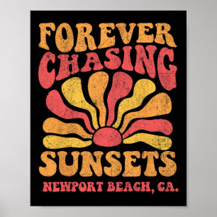 Poster À la poursuite éternelle des couchers de soleil Ne