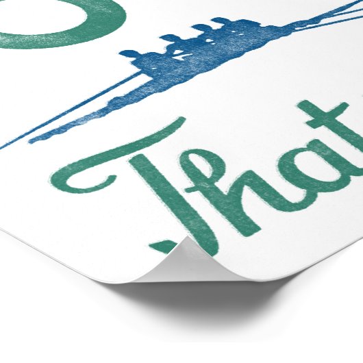 Poster À la rangée de l'affiche d'aviron sculpter l'art V (Coin)