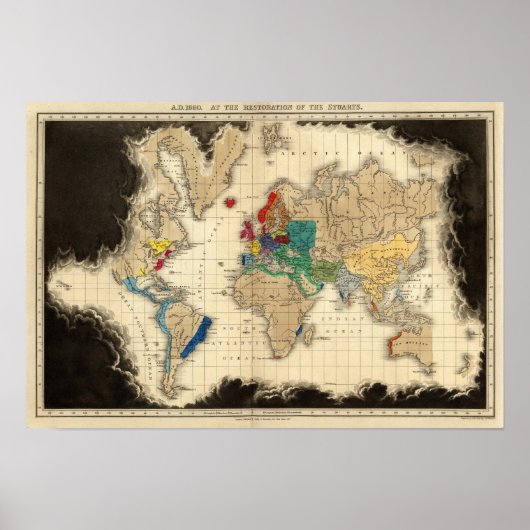 Poster À la restauration des Stuarts 1660 AD (Devant)