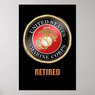 Poster à la retraite de l'USMC