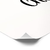 Poster « À la santé de l'amour » Impression d'art romanti (Coin)