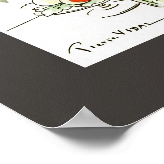 Poster A la Tour Eiffel ~ Tour Eiffel ~ Pierre Vidal (Coin)