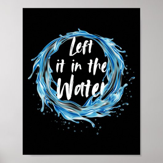 Poster A Laissé Dans L'Eau Baptême Noir (Devant)