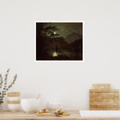 Poster A Lake by Moonlight, c.1780-82 (huile sur toile) (Cuisine)