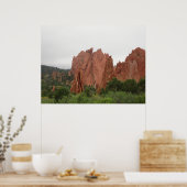 Poster À l'arrière des chameaux de baiser dans le jardin (Cuisine)