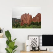 Poster À l'arrière des chameaux de baiser dans le jardin (Bureau à domicile)