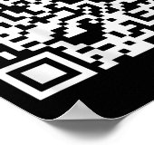Poster (à l'arrière) Drôle Qr ne pas être un peu de code (Coin)