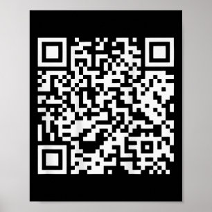 Poster (à l'arrière) Drôle Qr ne pas être un peu de code