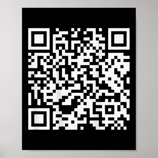 Poster (à l'arrière) Drôle Qr ne pas être un peu de code (Devant)