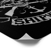 Poster (à l'arrière) J'Exécute Une Épave Serrée Drôle Pir (Coin)