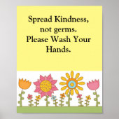 Poster à laver la main (Devant)