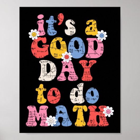 Poster À L'École C'Est Un Bon Jour Pour Faire Math Enseig (Devant)