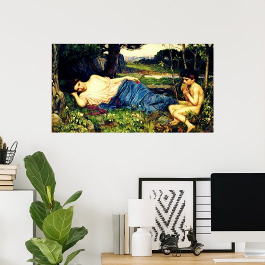 Poster À l'écoute de ses douceurs pipings (1911)~ Fine Ar (Bureau à domicile)