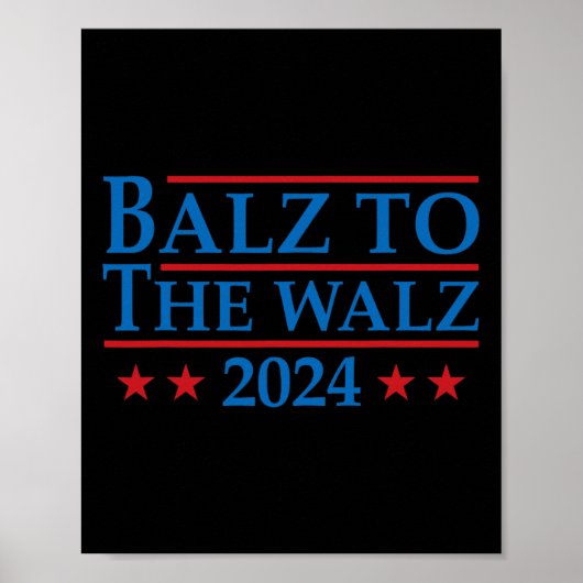 Poster À l'élection Walz 2024 Kamala Harris Tim Waltz (Devant)