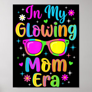 Poster à l'ère de la mère lumineuse Rétro Groovy Tygraphi