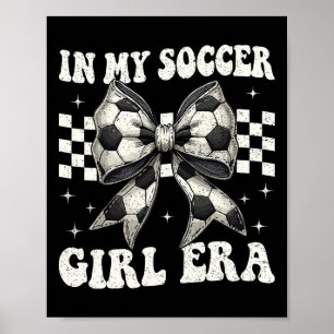 Poster À l'ère de ma fille footballeuse Coquette Bow Fill