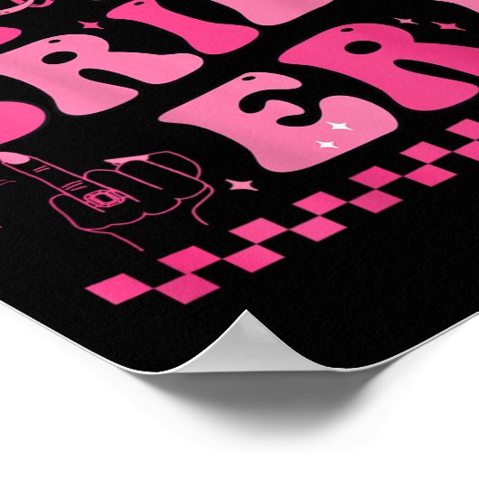 Poster À l'ère de ma mariée Groovy (Coin)