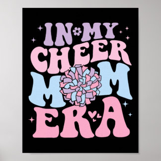 Poster À l'ère de ma mère de pom-pom girl Groovy Cheerlea