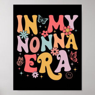 Poster À l'ère de ma Nonna Super Retro Fête des mères Pap