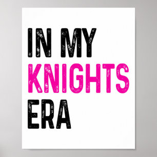 Poster À l'ère de mes chevaliers, jeu d'esprit rétro de r