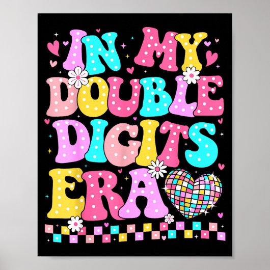 Poster À l'ère de mes doubles chiffres Rétro 10 ans 10e a (Devant)