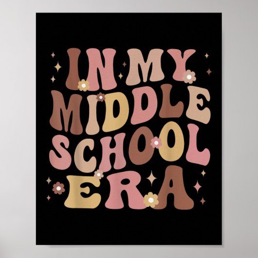 Poster À l'ère de mon collège Retour à l'école Enseignant (Devant)
