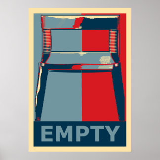 Poster A l'est de la présidence drôle Obama humour politi