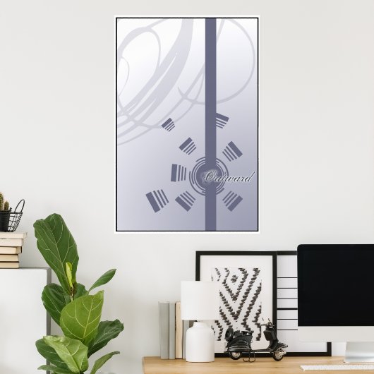 Poster À l'extérieur (Bureau à domicile)