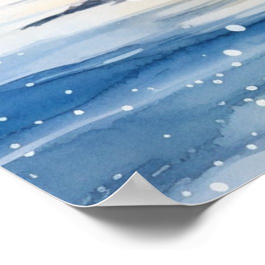 Poster A Lighthouse in Winter (Coin)