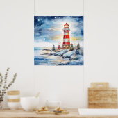 Poster A Lighthouse in Winter (Cuisine)