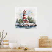 Poster A Lighthouse in Winter (Cuisine)